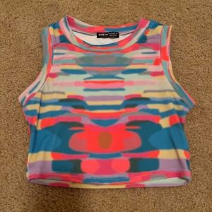 Multi Colored Cropped Tank